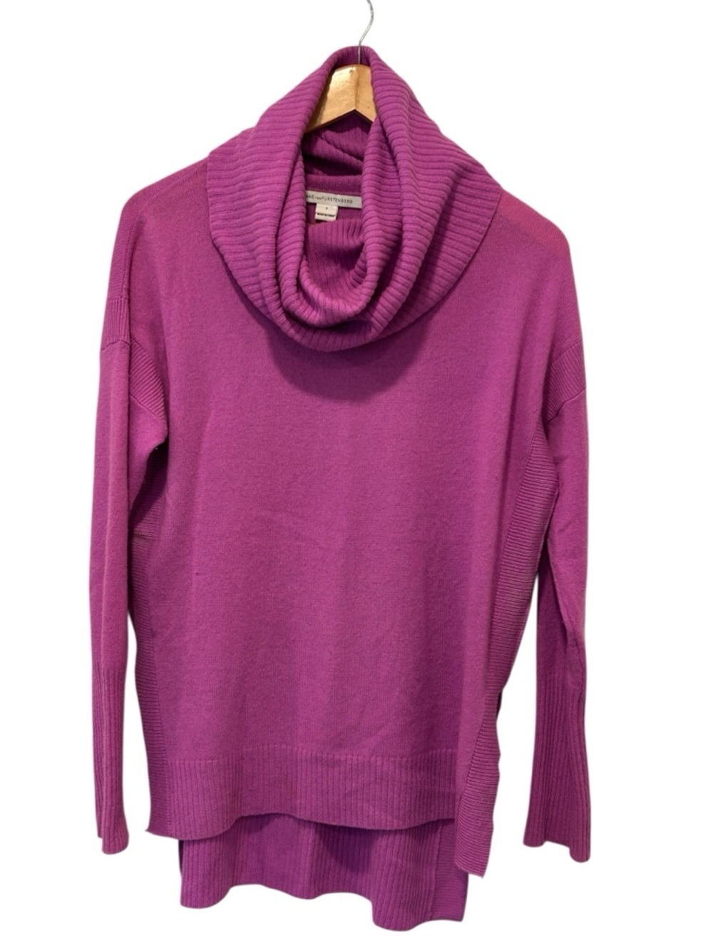Diane Von Furstenberg Cashmere Cowl Neck Sweater Designer Luxury Small